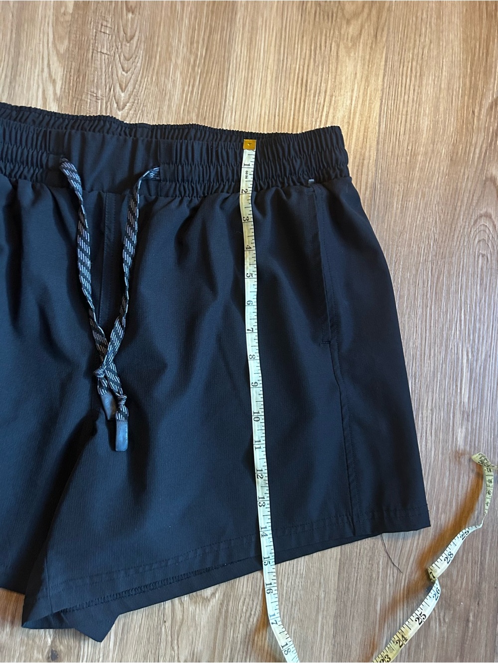 Black Athletic Women's Shorts - Performance Running Shorts - Picture 3 of 7